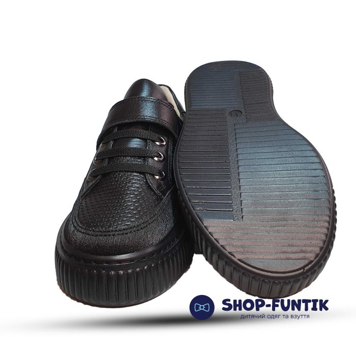 Кросівки Tunel чорні з липучкою 885