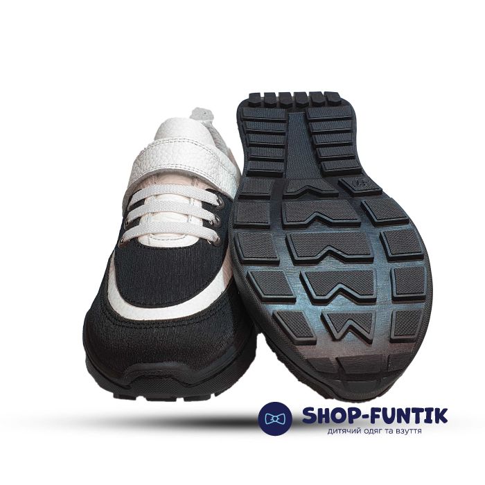 Кроссовки Tunel черно-белые 2525