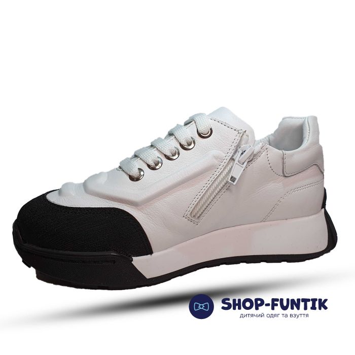 Кроссовки Tunel бело-черные 2925