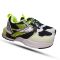 Кроссовки  Promax бело-черные с салатовым декором 1977
