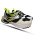Кроссовки  Promax бело-черные с салатовым декором 1977