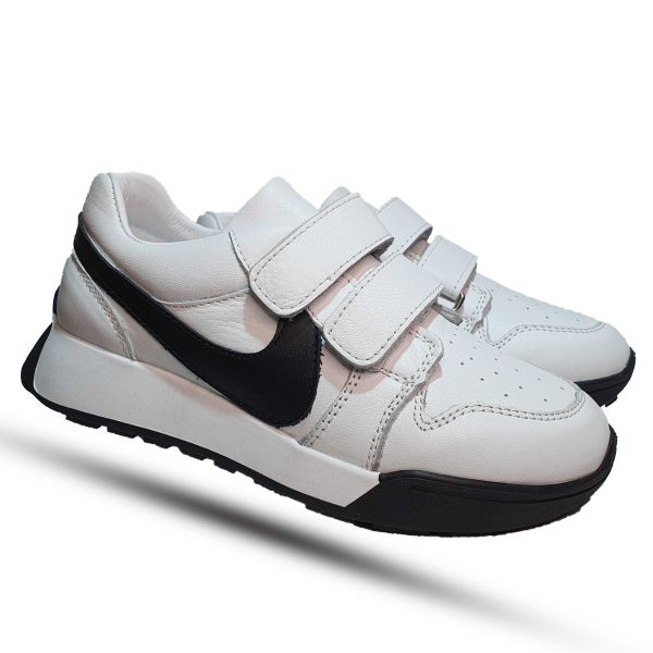 Кроссовки Tofino белые с черной полосой 114