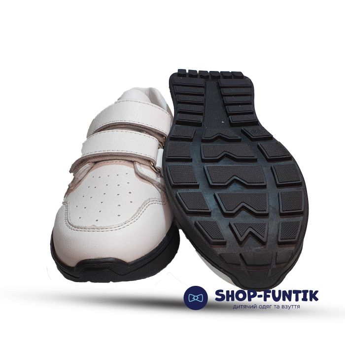 Кроссовки Tofino белые с черной полосой 114