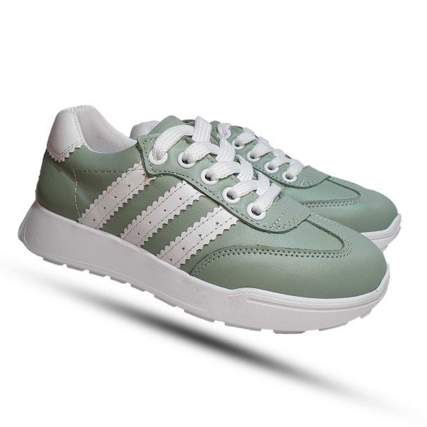 Кроссовки Tofino мятные с белыми полосками 1981