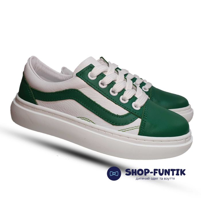 Кроссовки Tofino бело-зеленые 1989