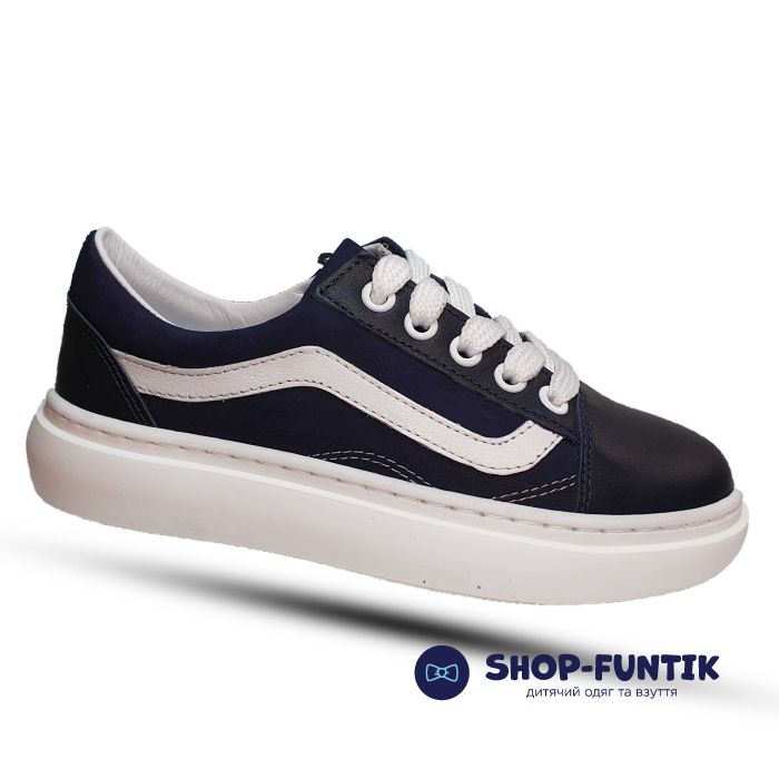 Кроссовки Tofino темно-синие с белой полосой 765