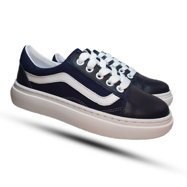 Кроссовки Tofino темно-синие с белой полосой 765