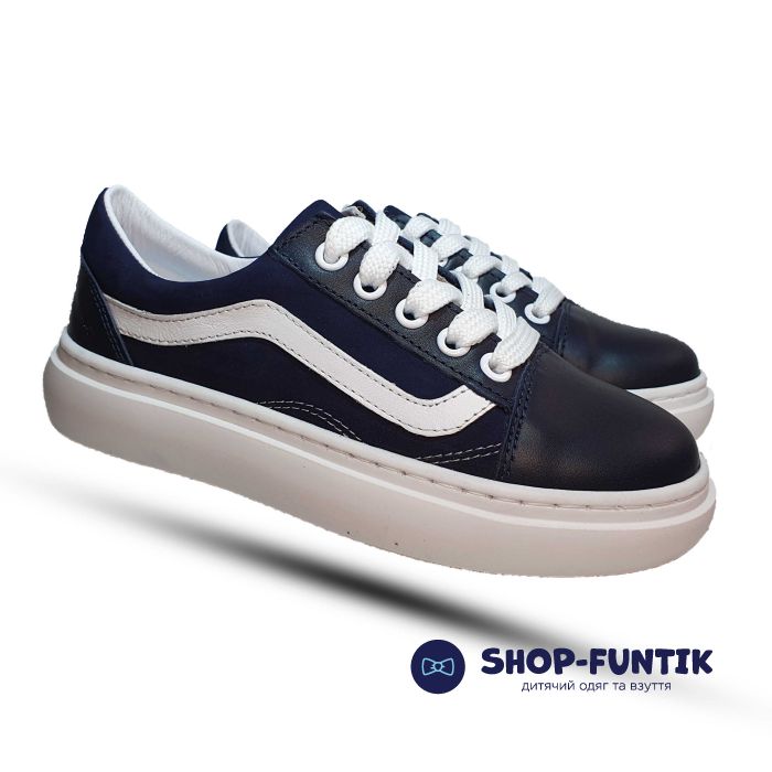 Кроссовки Tofino темно-синие с белой полосой 765
