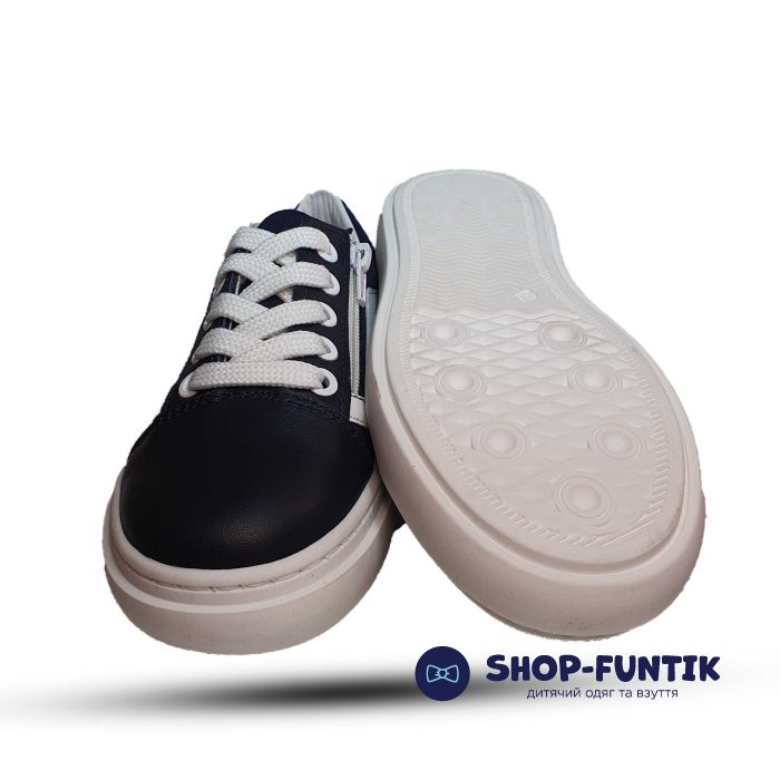 Кроссовки Tofino темно-синие с белой полосой 765