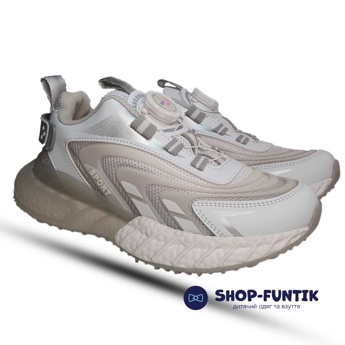 Кроссовки  Promax серо-белые 1913