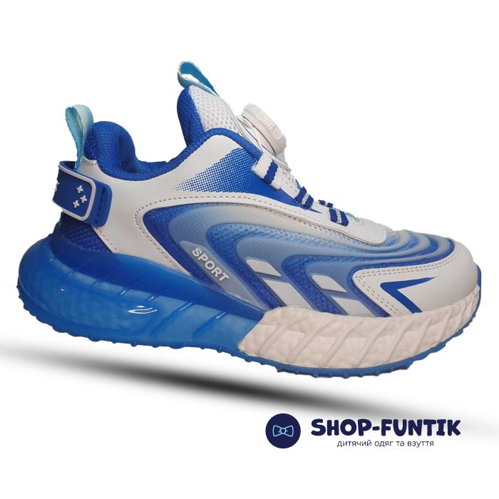 Кроссовки  Promax бело -синие 1917