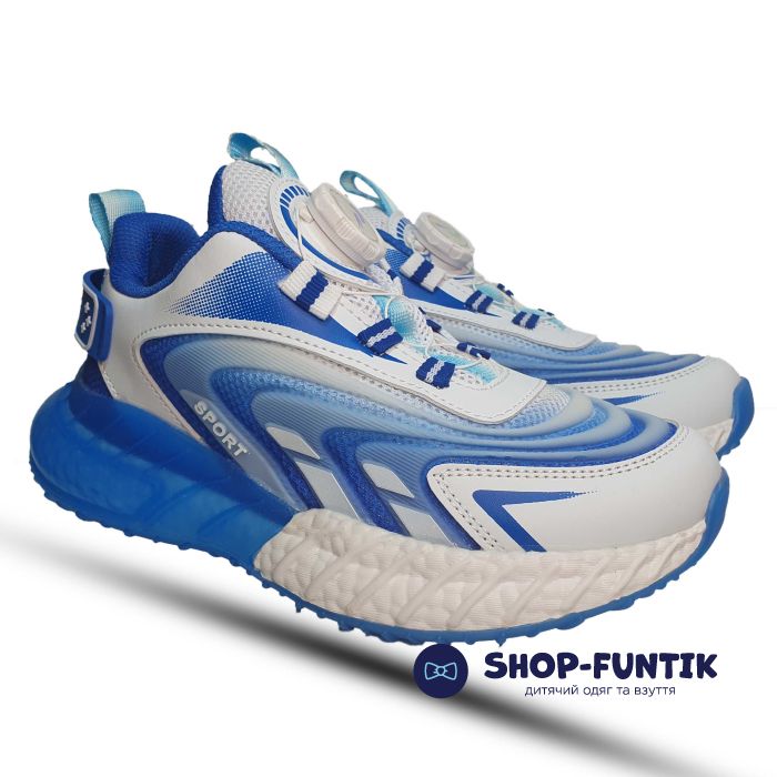 Кроссовки  Promax бело -синие 1917