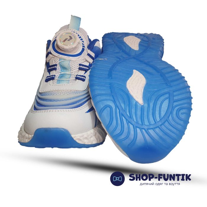 Кроссовки  Promax бело -синие 1917