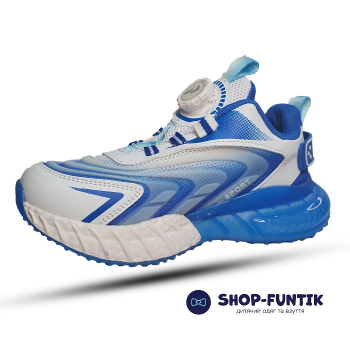 Кроссовки  Promax бело -синие 1917