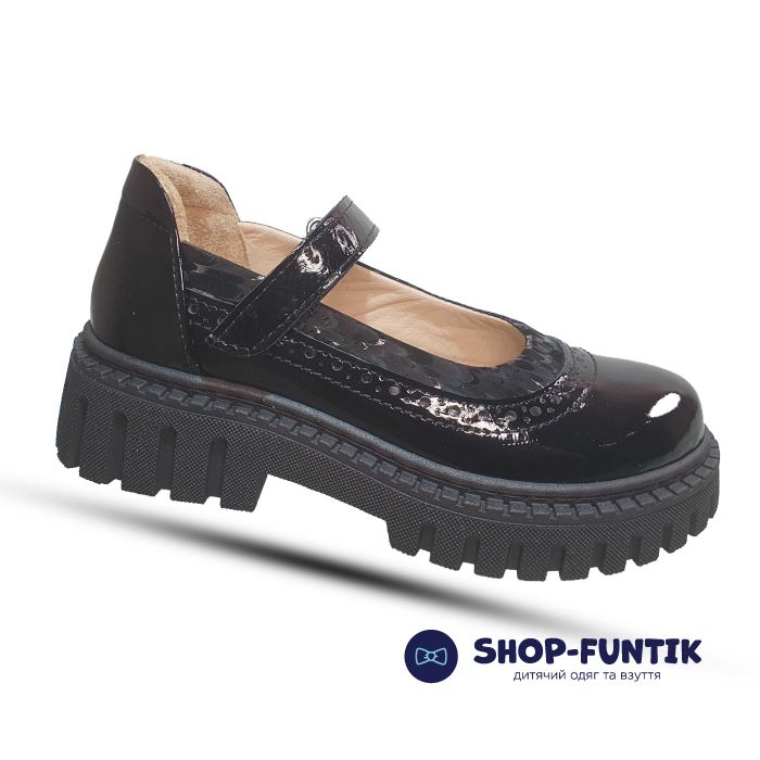 Туфли Tomini черные лакированные 122