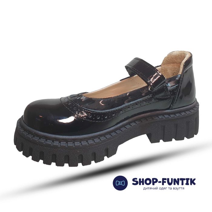 Туфли Tomini черные лакированные 122