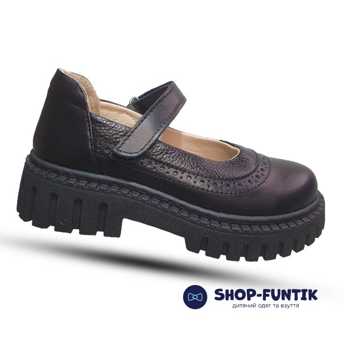 Туфли Tomini черные на липучке 125