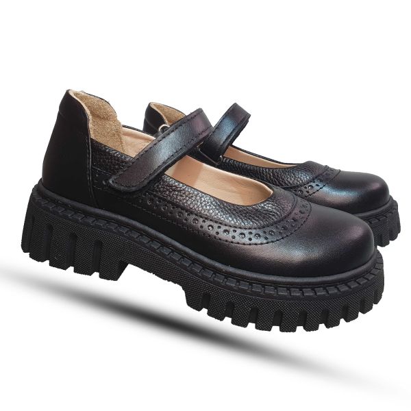 Туфли Tomini черные на липучке 125