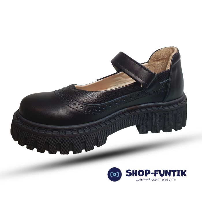 Туфли Tomini черные на липучке 125