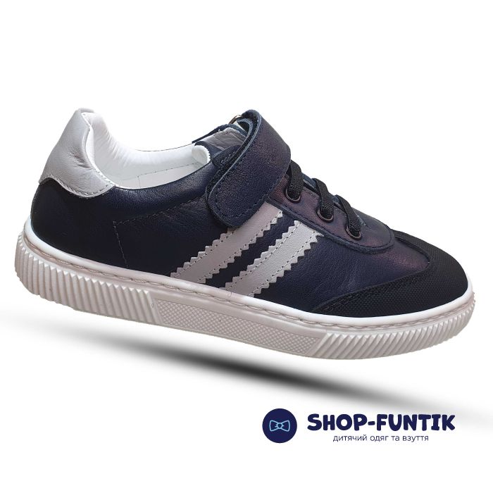 Кроссовки Tomini темно-синие на белой подошве  77