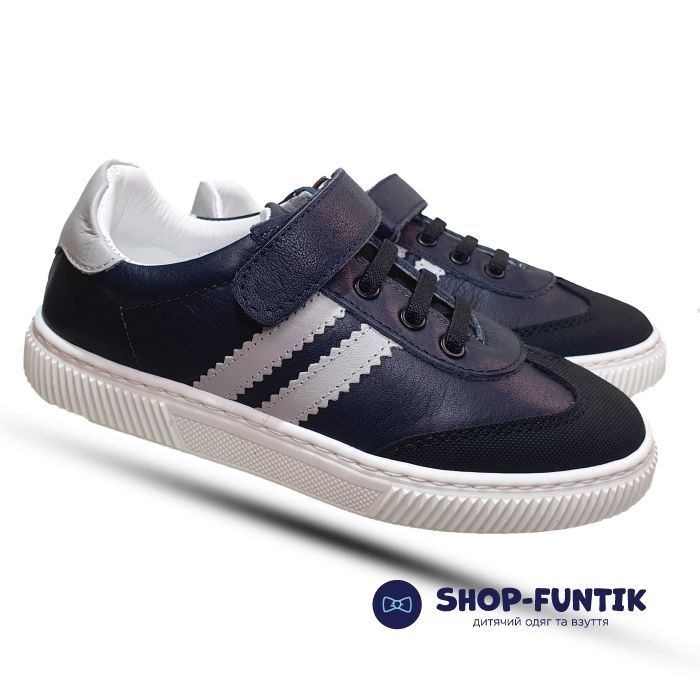 Кроссовки Tomini темно-синие на белой подошве  77