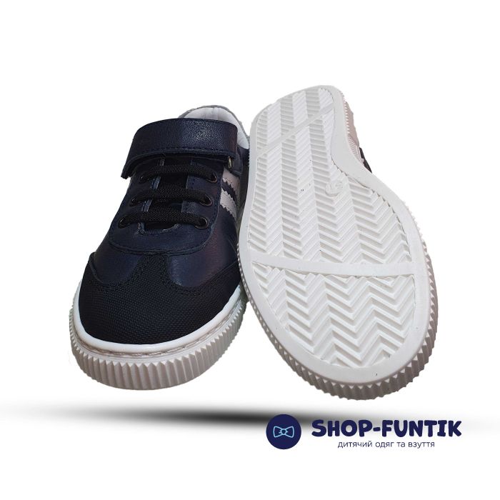 Кроссовки Tomini темно-синие на белой подошве  77