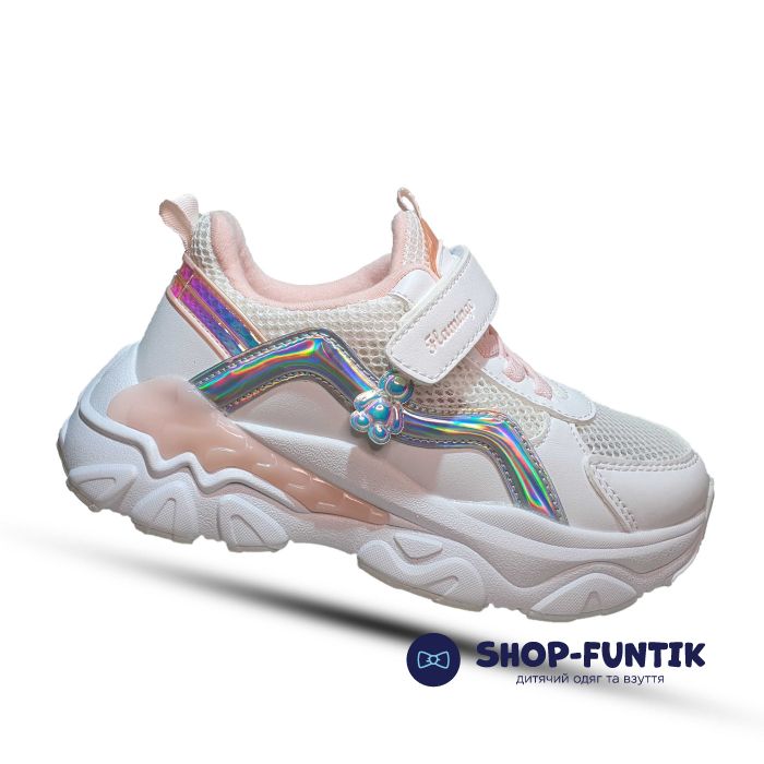 Кроссовки Fiamingo белые с розовым 241