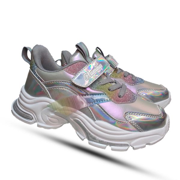 Кроссовки  Flamingo серебристые 231