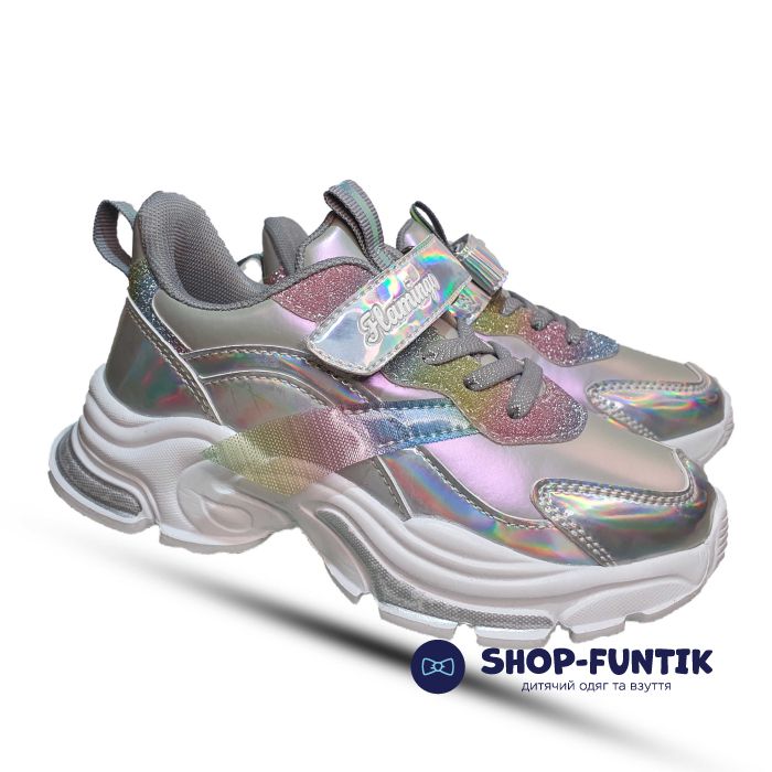 Кроссовки  Flamingo серебристые 231