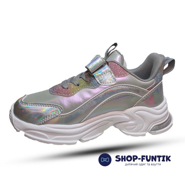 Кроссовки  Flamingo серебристые 231