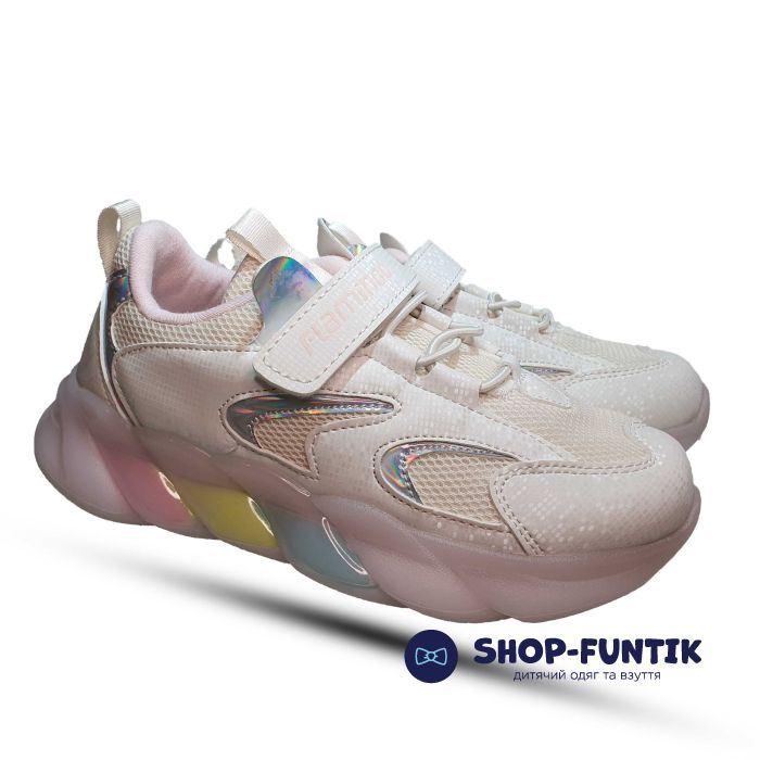 Кроссовки  Flamingo бледно желтые 221