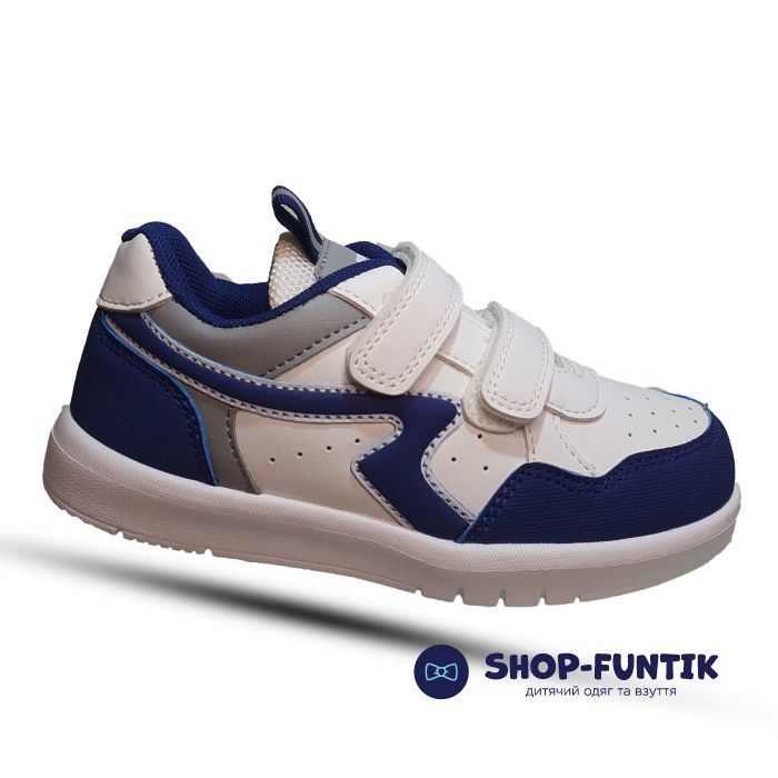 Кроссовки Flamingo белые с фиолетовыми вставками 4723