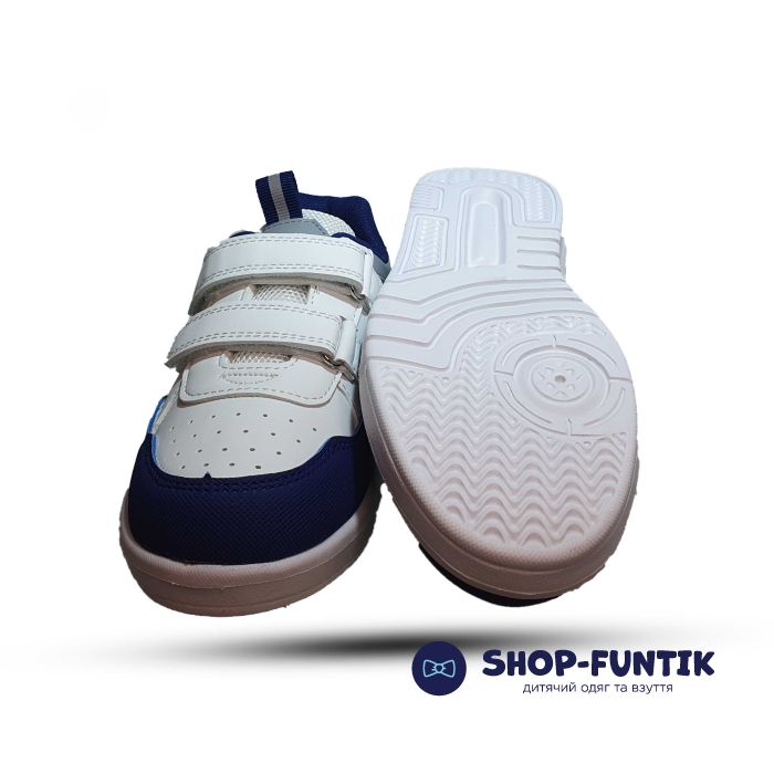 Кроссовки Flamingo белые с фиолетовыми вставками 4723