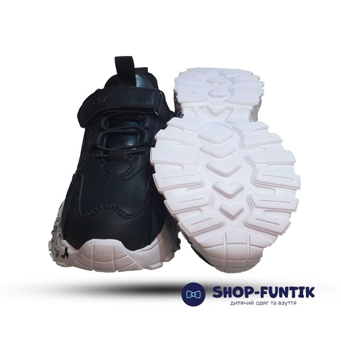 Кроссовки Flamingo черные на белой подошве 2934