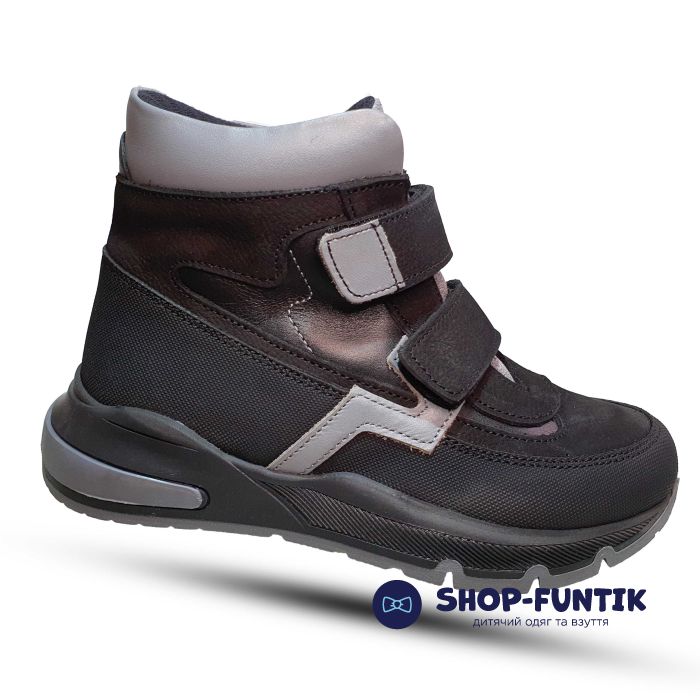 Ботинки Toddler черные с серым 5161