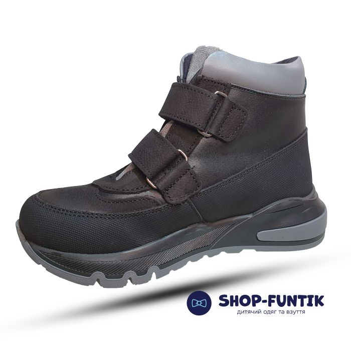 Ботинки Toddler черные с серым 5161