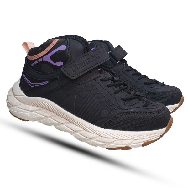 Ботинки Promax черные на белой подошве 19737