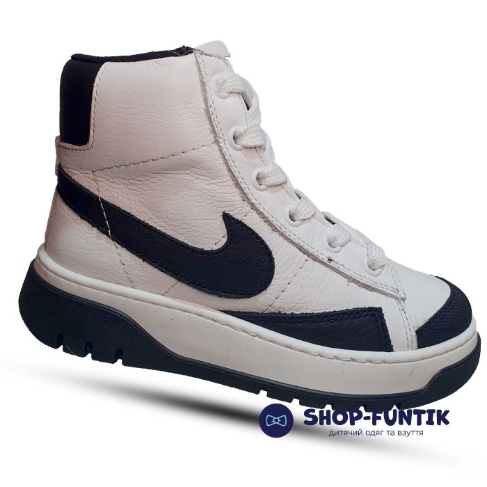 Ботинки Tomini белые с черным 738