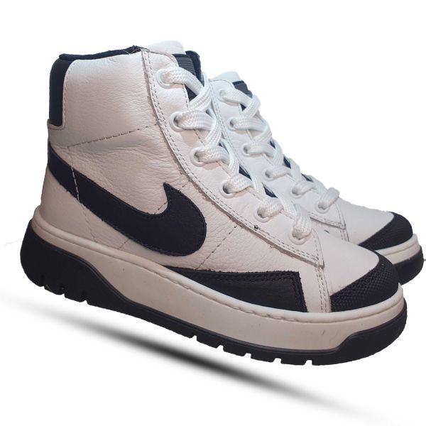 Ботинки Tomini белые с черным 738