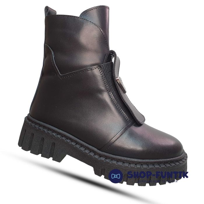 Ботинки Tomini черные на меху 6140