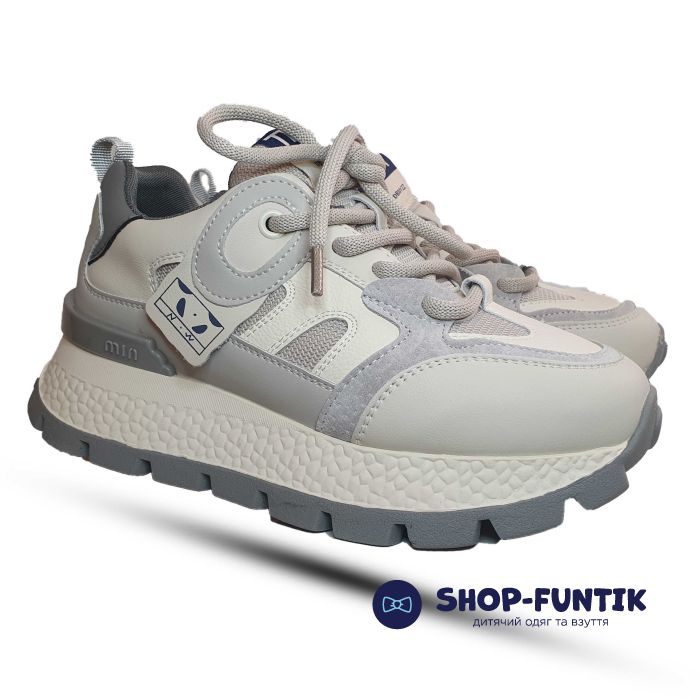 Кроссовки Jong.Golf бежевые с серым 1670