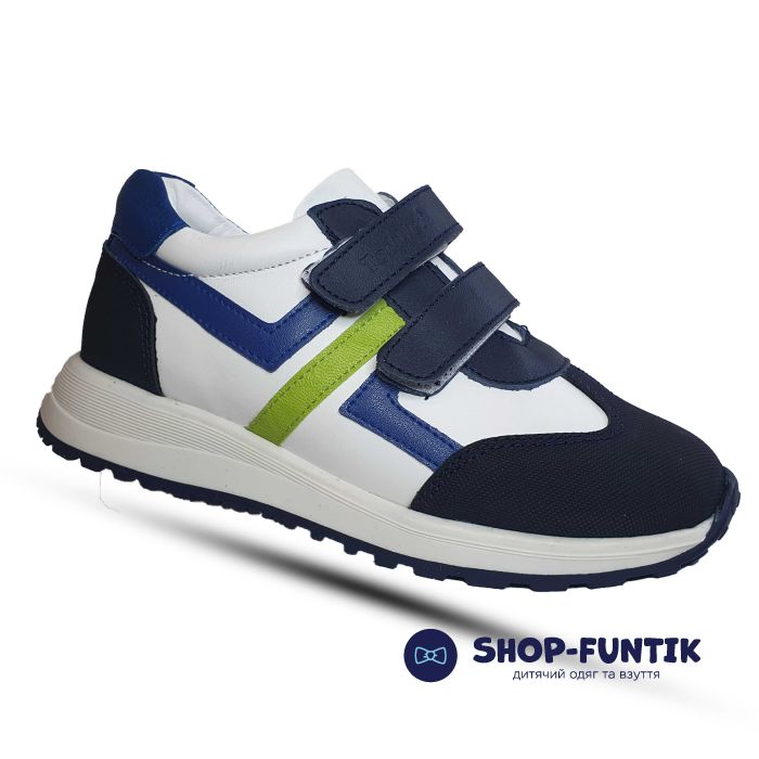 Кроссовки Toddler белые с синим 130