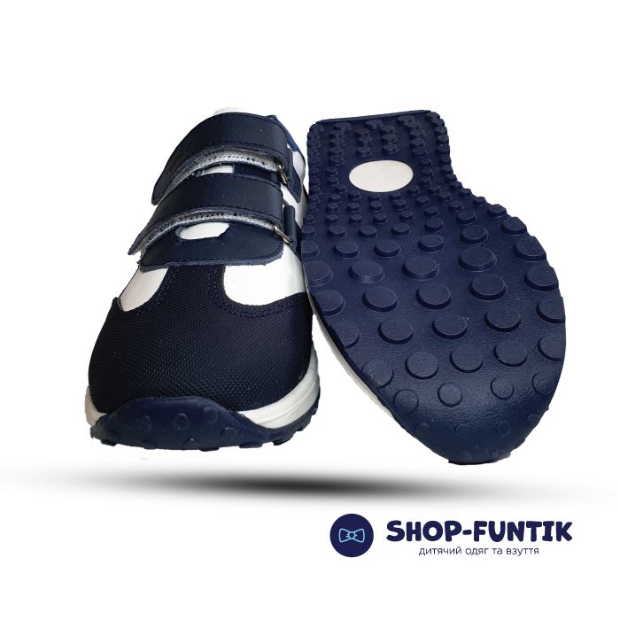 Кроссовки Toddler белые с синим 130