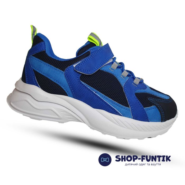 Кроссовки Toddler синие с голубым сетка 129