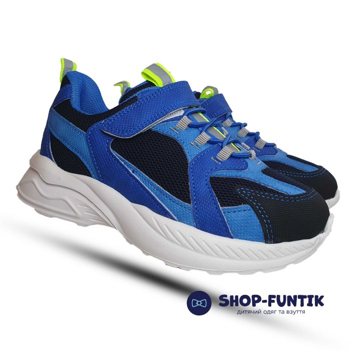 Кроссовки Toddler синие с голубым сетка 129