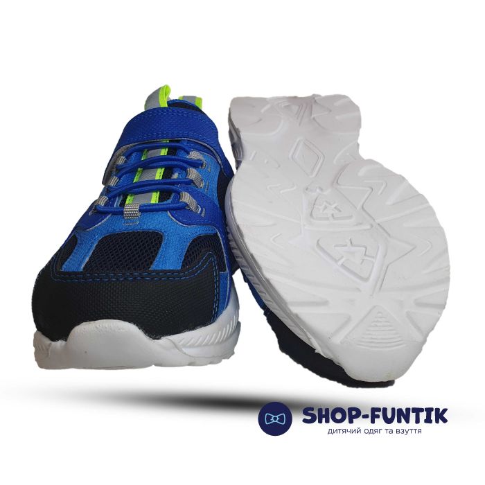Кроссовки Toddler синие с голубым сетка 129