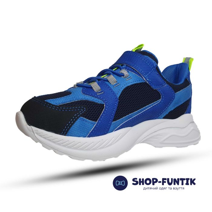Кроссовки Toddler синие с голубым сетка 129