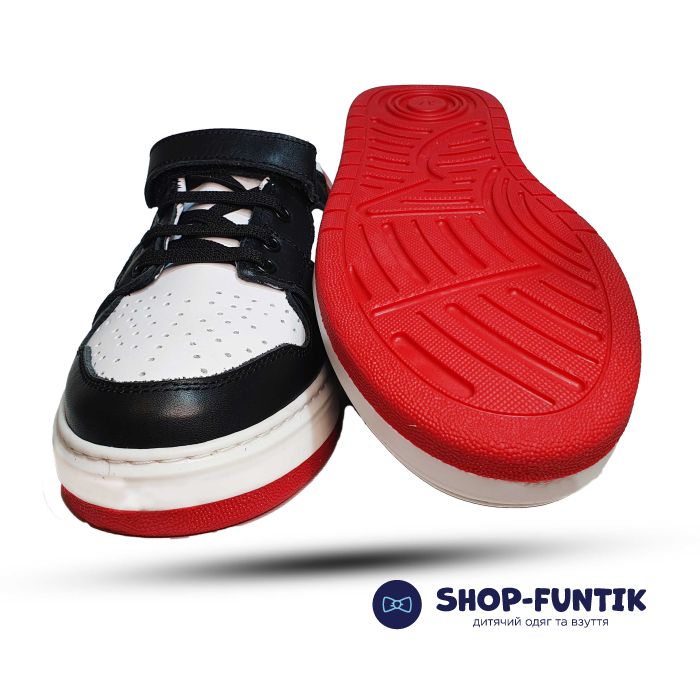 Кроссовки Tomini белые с черным 1810