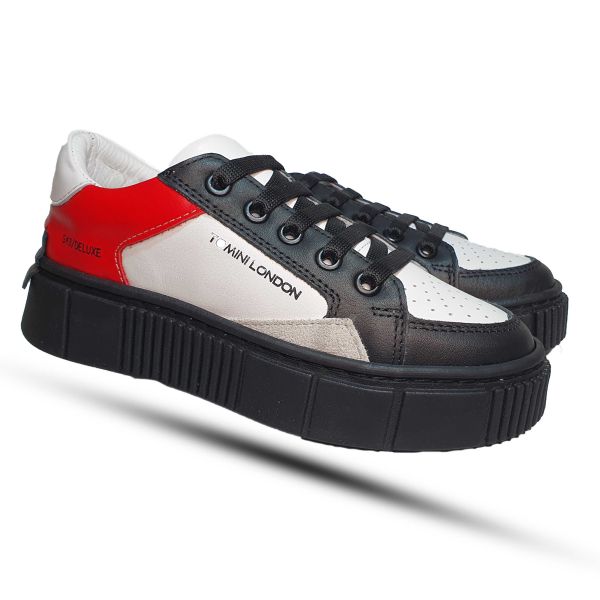 Кроссовки Tomini черные с белым 0415