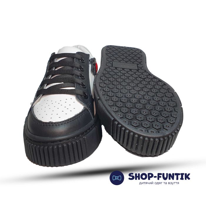 Кросівки Tomini чорні з білим 0415